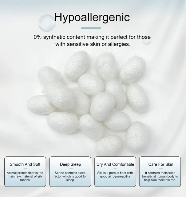 Home Pure Mulberry Silk Insert Comforter Silk Duvet Quilt