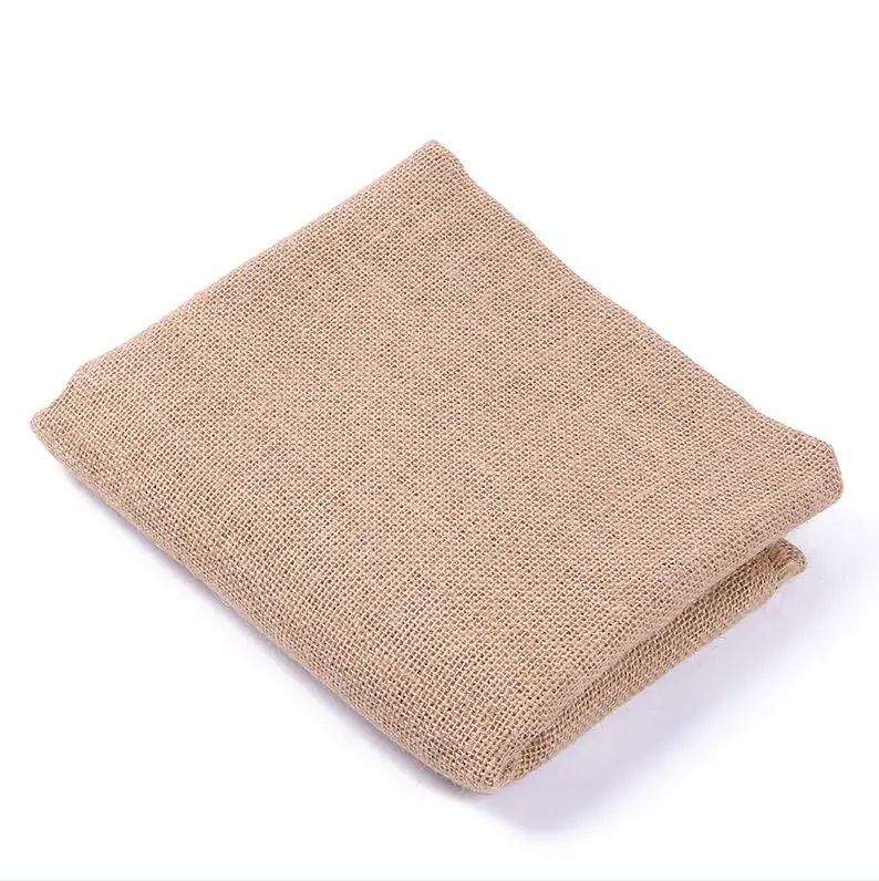 Burlap Fabric Natural Color 100% Jute Cloth Fabric Woven Hessian Fibre Roll