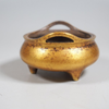 The outer diameter of the copper gilded golden bridge ear incense burner is 80mm.