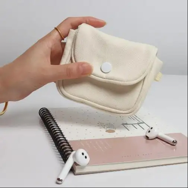 Canvas small bag portable pocket