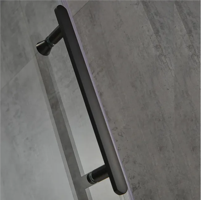 frameless 2 panel black bifold bathroom single sliding glass shower doors