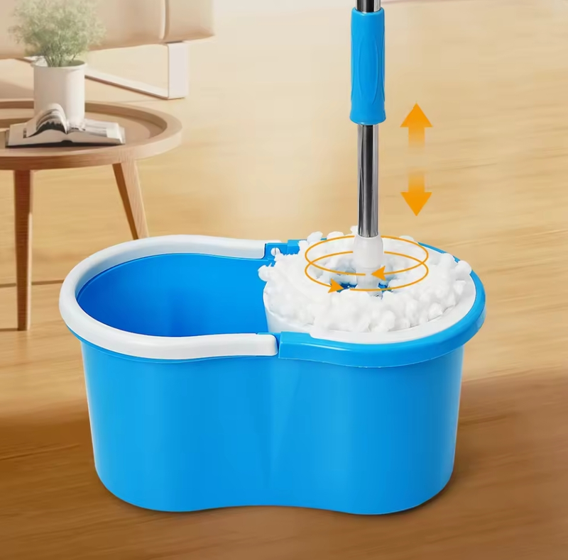 Portable 360 Spin Mop and Bucket Set with Wheels Mop